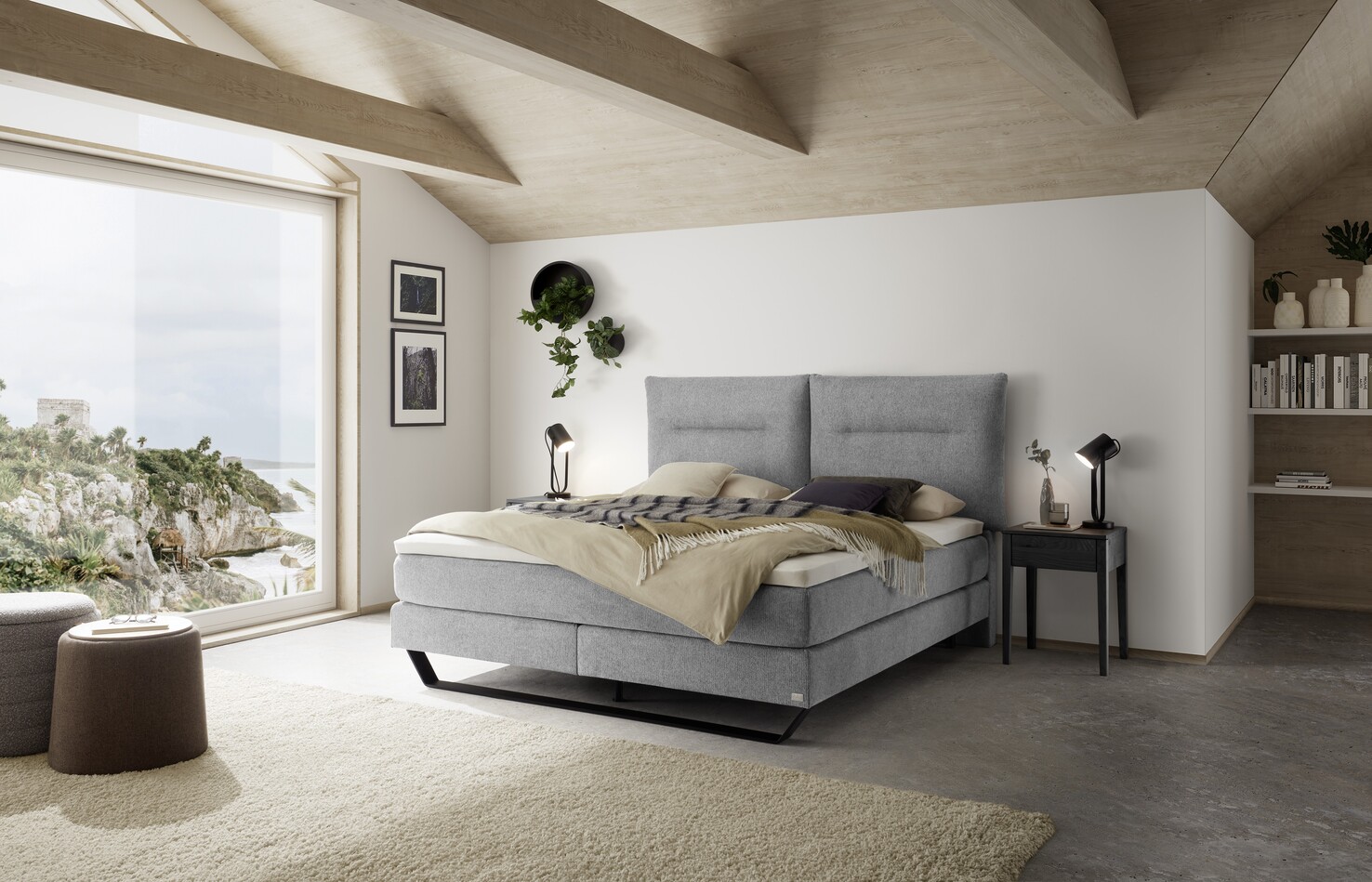 Hasena Boxspring Comfort Bett als individuell konfigurierbares Boxspring-Baukastensystem