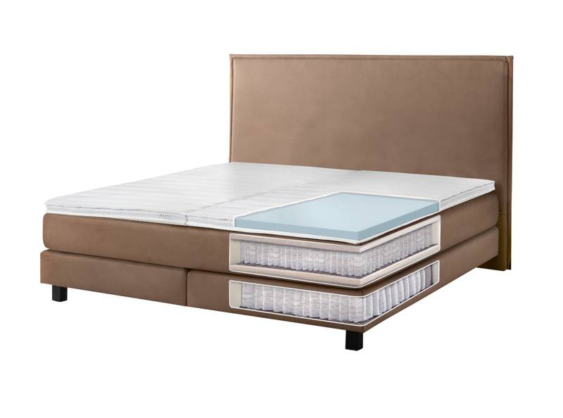 Hasena Box Inside 14 Aufbau mit Bettgestell Boxspring Untergestell Matratze und Topper